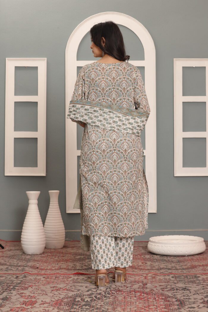 straight cotton kurta pair