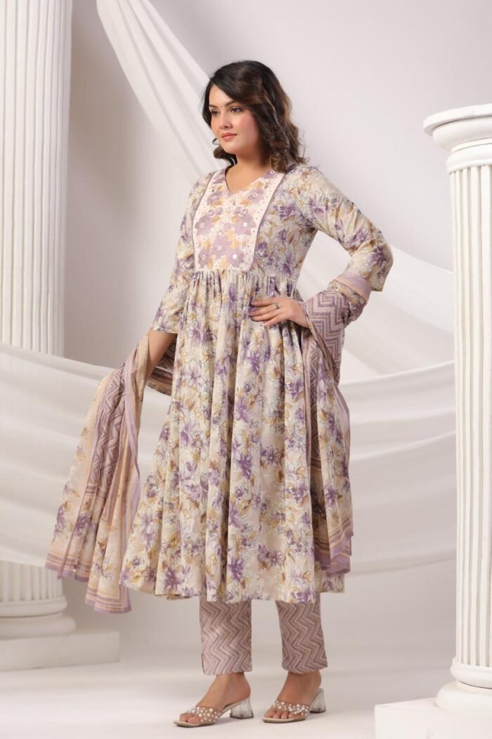 purple kurti