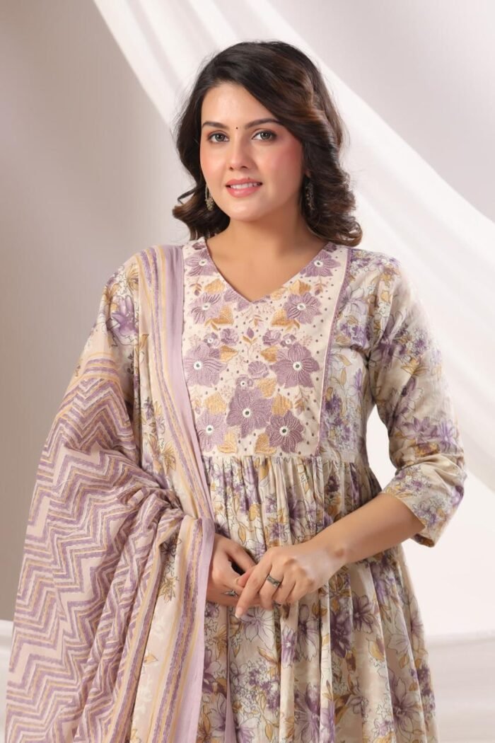 purple kurti