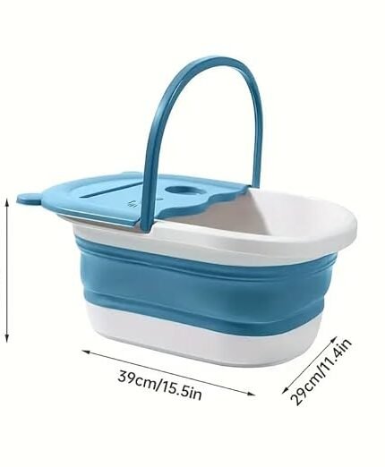 Foot soaking tub massager