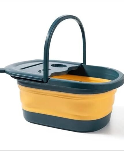 Foot soaking tub massager