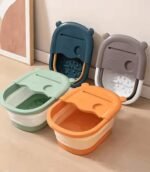 Foot soaking tub massager