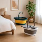 Foot soaking tub massager