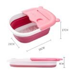 Foot soaking tub massager